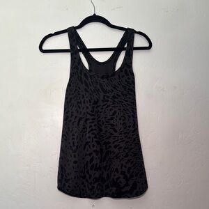 Lululemon Athletica Black Leopard Tank Top